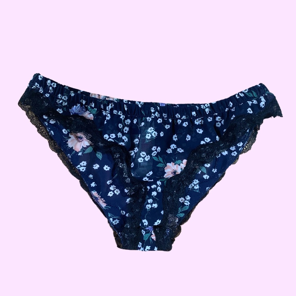 NWT Topshop mesh floral bikini panty S